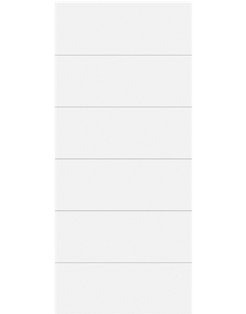 6 Panel Melrose Hollow Core Primed Interior Door Slab