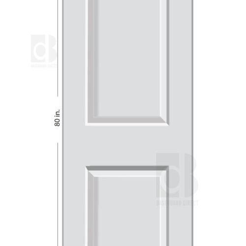 Carrara 2 Panel Primed Composite Hollow Core Interior Door - 24-in-x-80-in