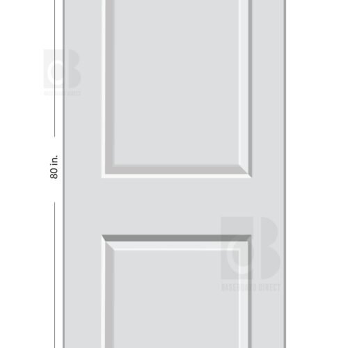 Carrara 2 Panel Primed Composite Hollow Core  Interior Door Slab