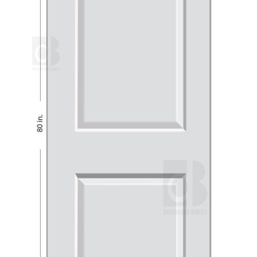 Carrara 2 Panel Primed Composite Hollow Core Interior Door - 30-in-x-80-in