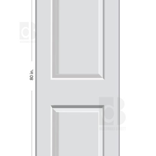 Carrara 2 Panel Primed Composite Hollow Core Interior Door - 32-in-x-80-in