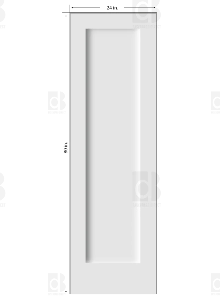 Shaker Primed Composite Solid Core Interior Door Slab - Image 3