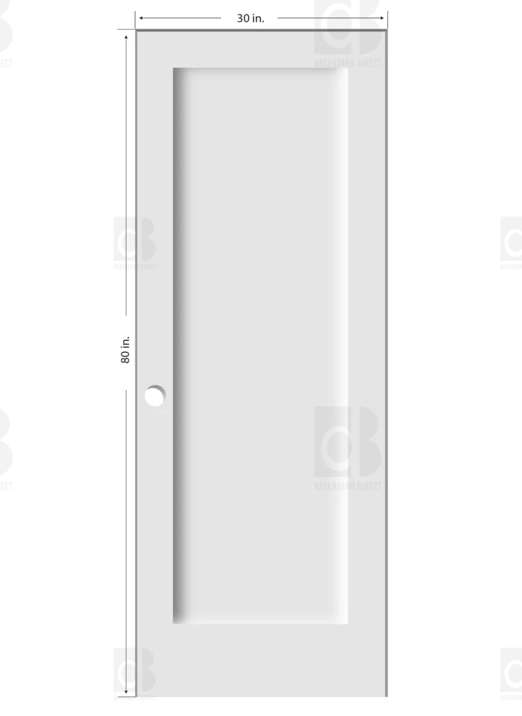 Shaker Primed Composite Solid Core Interior Door Slab - Image 4