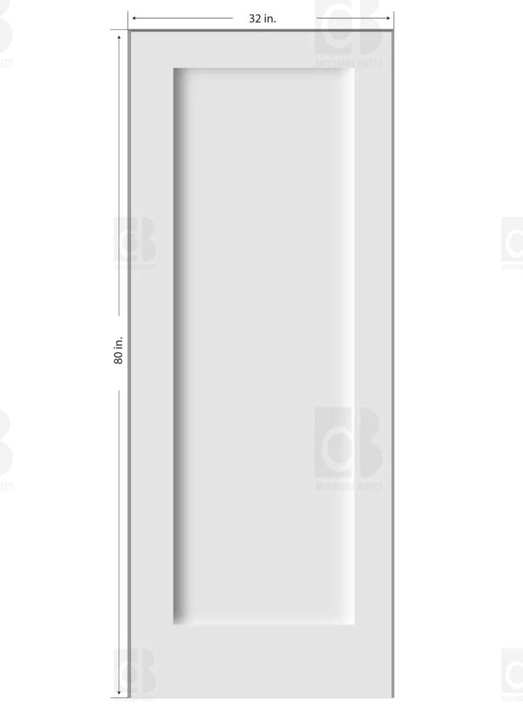 Shaker Primed Composite Solid Core Interior Door Slab - Image 5