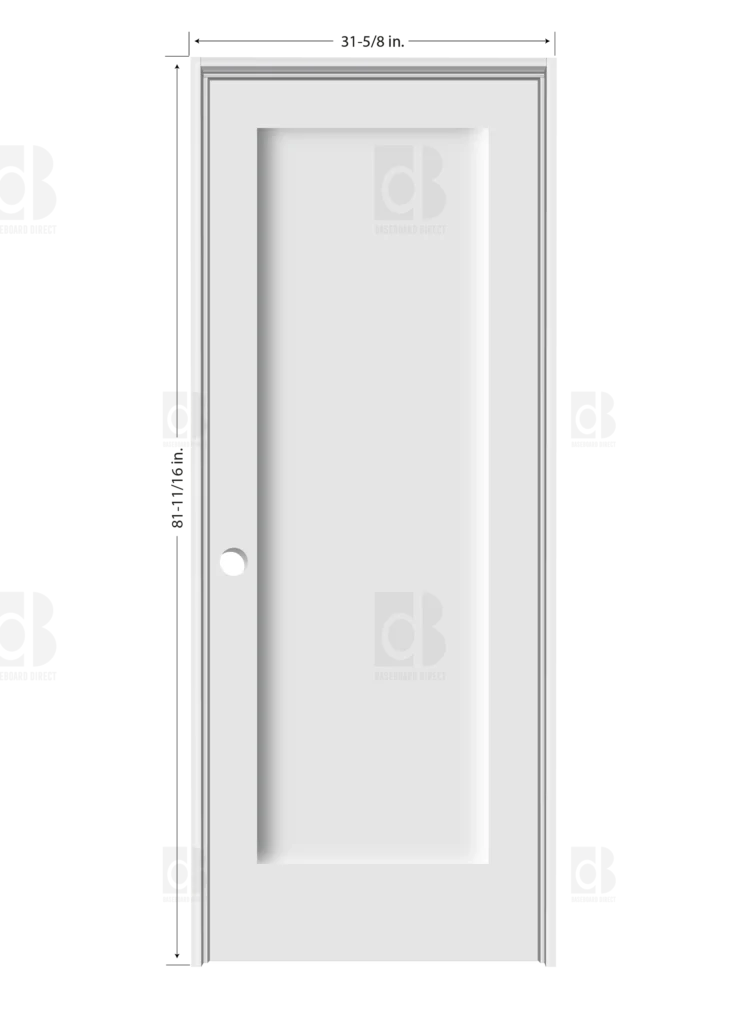 Shaker Primed Composite Solid Core Interior Door Slab - Image 2